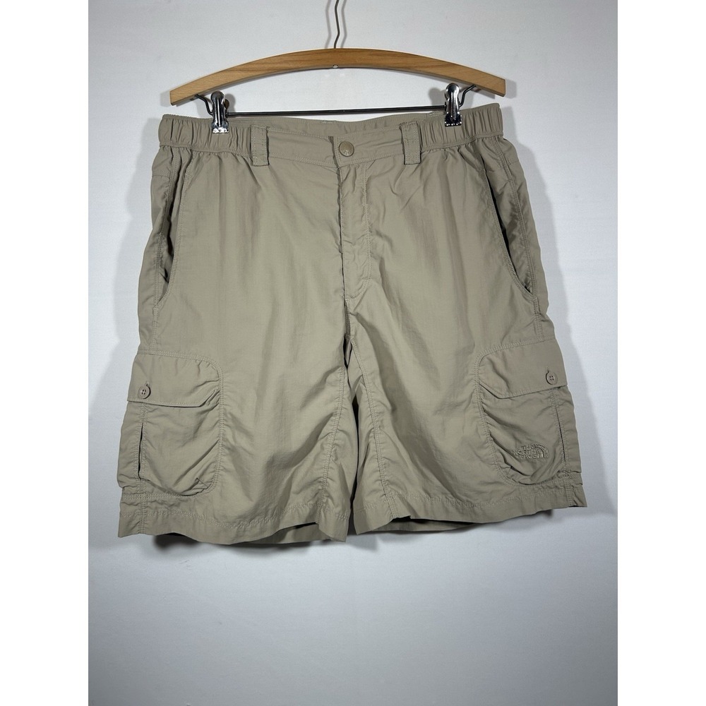 The North Face Cargo Shorts Mens Medium Khaki Gorpcore Outdoor Utility